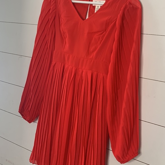Jessica Simpson Red Long Sleeve Mini Dress Size XS - Picture 2 of 8